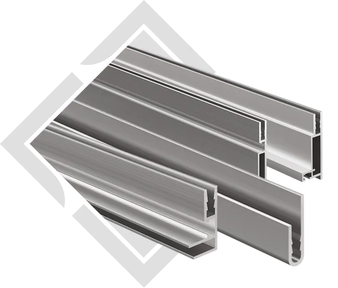 Range of Lazlo aluminium profile cross-sections